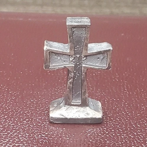 19.3 Grams .999 Fine Silver RIP Cross Tombstone Hand Pour Bullion Mik_C