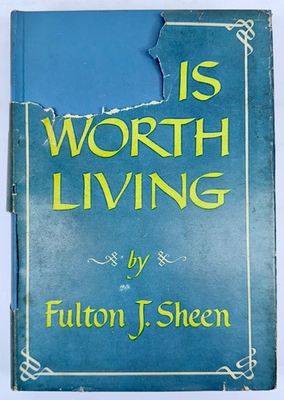 #ad Life Is Worth Living by Fulton Sheen Hardcover 1953 Book $12.55