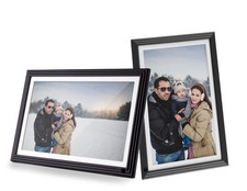 Aluratek - 10" IPS LCD Wi-Fi Touchscreen Digital Photo Frame - Black
