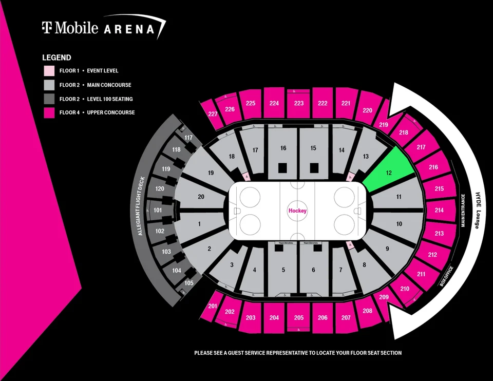 Vegas Golden Knights vs DETROIT RED WINGS TUE Nov 4 2025 2 Tickets  SEC 12 - Image 3 of 4