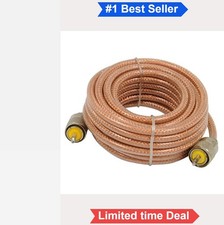 CB Antenna Coax Cable Mini-8 18FT PL-259 Connector Clear Braided 144 Strands