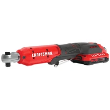 CRAFTSMAN V20* 3/8 in Cordless Drive Ratchet Kit =- CMCF930D1