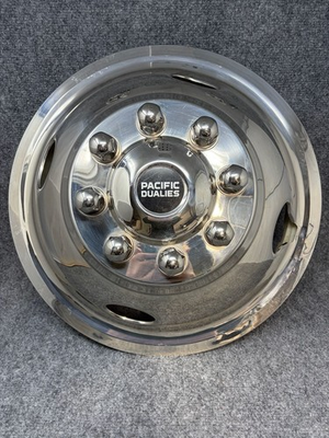 #ad 1 Pacific Dualies Wheel Simulator HubcapWheel Cover 8 Lug 16 Inch replacement $109.99