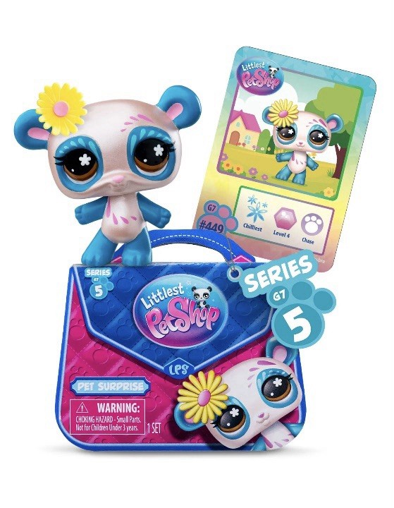 Hasbro Littlest Pet Shop LPS G7 Series 5 Purse Box Set 1 Pet, 1