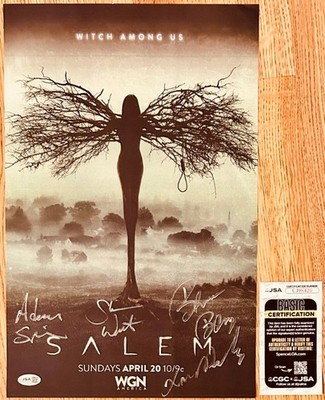 Salem cast autograph signed 2014 Wondercon poster Xander Berkeley Shane West JSA