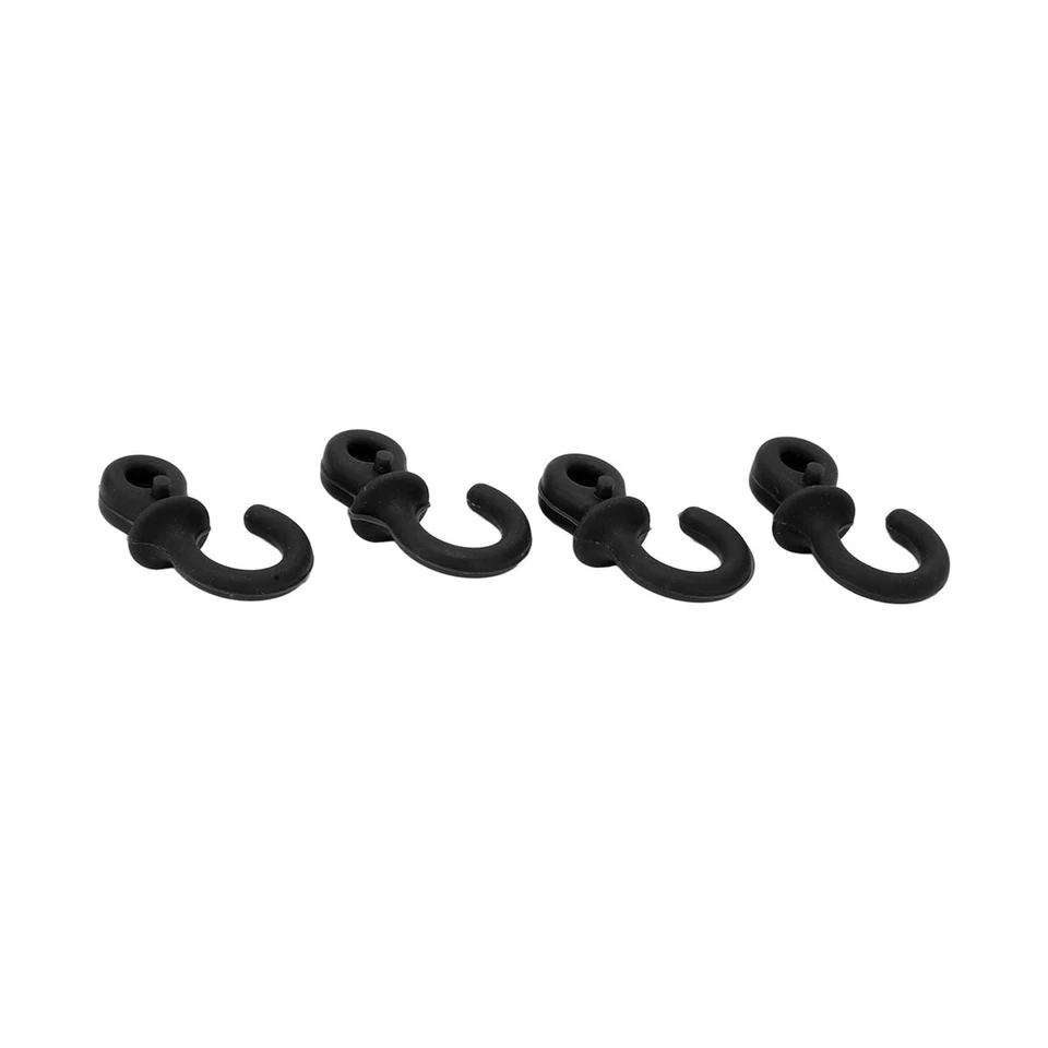 (Black)4Pcs Archery Bow String Silencers Monkey Tail Compound Bow String - Image 3 of 4