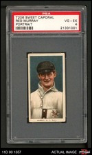 1909 T206 Red Murray Portrait Giants VARIATION PSA 4 - VG/EX