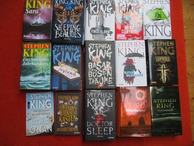 Stephen King 15 Bücher Hardcover Top Zustand Sammlung