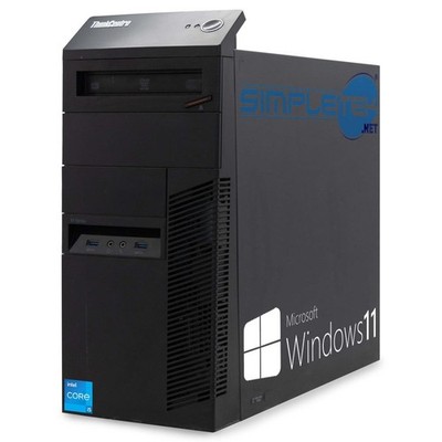 Lenovo M93P I5 Win11 16GB 240GB 1TB 4GB GPU GTX 1050TI Desktop PC Tower RS232