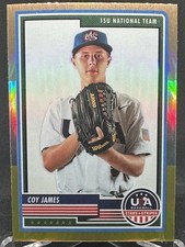 Coy James 2023 Panini USA Baseball Stars & Stripes Bronze Silver Gold Prizm #31