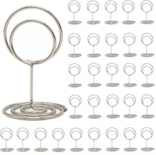 30PCS Table Number Holders Place Card Holder Color Silver/Gold