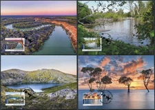 Australia 2021 Wetlands of Australia (Maxi Cards Set. Mint)
