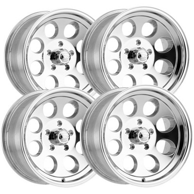 (Set of 4) Ion 171 17x9 5x5'' +0mm Polished Wheels Rims 17'' Inch