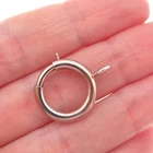 925 Sterling Silver Antique Art Deco Bracelet / Necklace Spring Ring Lock Clasp