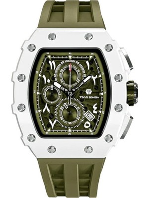 Tsar Bomba TB8204QA-03 Herrenuhr Elemental Biokeramik Chronograph 43mm 5ATM