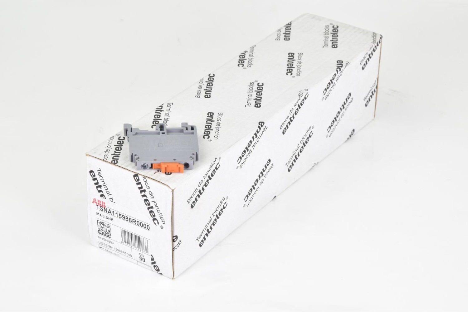 ABB 1SNA115986R0000, M4/6.SNB, Terminal Block, (1PU=50Pcs.)