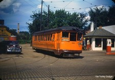 TM Speedrail Milwaukee Electric Trolley #65 1950 35mm Original Kodachrome Slide