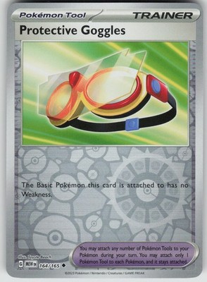 Pokemon Protective Goggles Reverse Holo Uncommon Scarlet & Violet 151 164/165 NM
