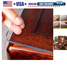 Clear Table Protector 18 x 24 Inch, 2mm Thick Plastic Table Cover, Waterproof...