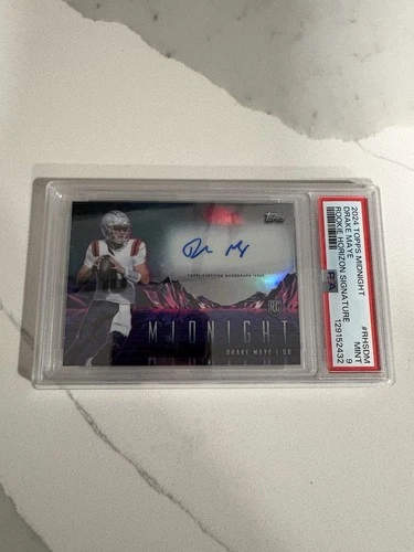 Drake Maye Midnight Auto PSA 9