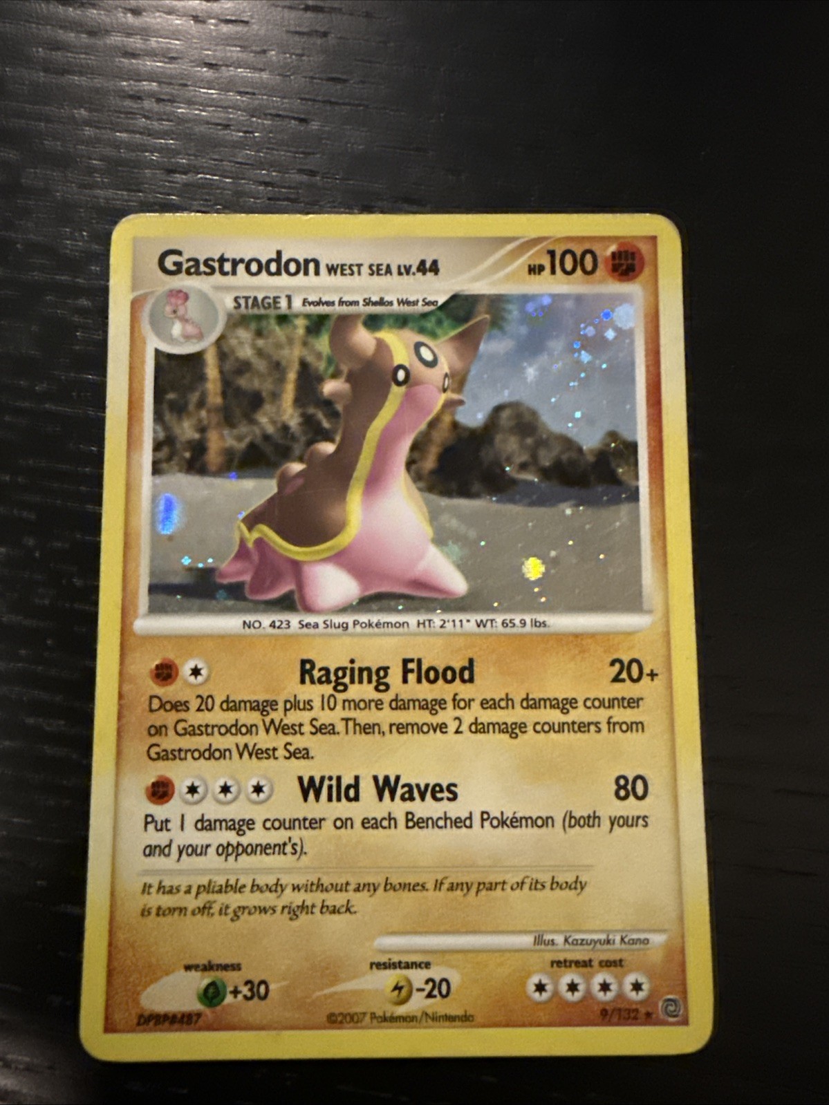 Gastrodon West Sea Holo Rare 9/132 2007 Secret Wonders HP Pokemon Card