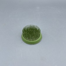 Vintage 2" diameter heavy round metal spike Flower Frog