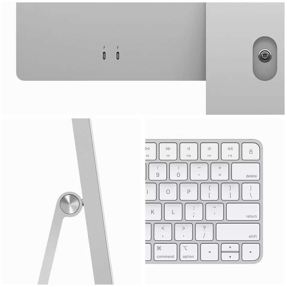Apple iMac / M3 / 24-inch / 4.5K Display / 8GB / 256GB SSD / Silver - MQR93X/A - Image 2 of 4