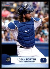 2023 Logan Porter Choice Minor League Rookie Card Royals Omaha Storm Chasers. rookie card picture