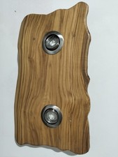 Lampada A Parete Legno Ulivo Artigianale