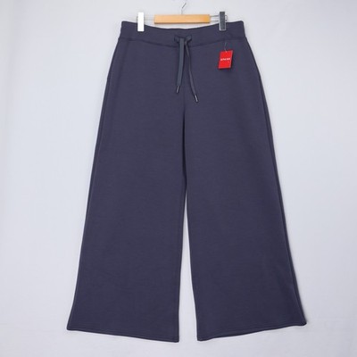 Spanx Womens Pants AirEssentials Wide Leg Pant Blue Dark Storm 50239 Size NWT