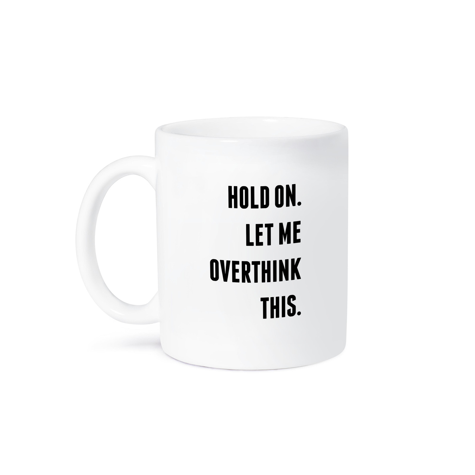 3dRose Overthink This Quote Ceramic Mug 11 oz