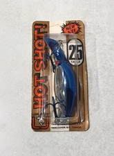 LUHR JENSEN HOT SHOT MET SILVER BLUE TOP SIZE 25 PRE RAPALA PLUG USA BLUE HOOKS