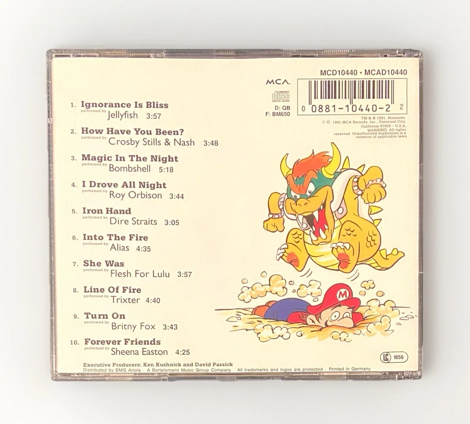 Vintage Nintendo White Knuckle Scorin' by Various Artists CD 1991 MCA Neuwertig - Bild 2 von 4