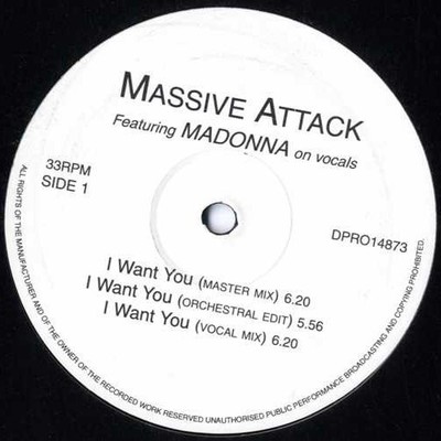 Massive Attack Featuring Madonna - I Want You (12'', Unofficial) (Very Good Plus 