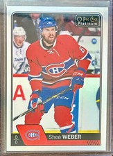 Shea Weber 2016-17 O-Pee-Chee Platinum #90 Rainbow Parallel - Canadiens