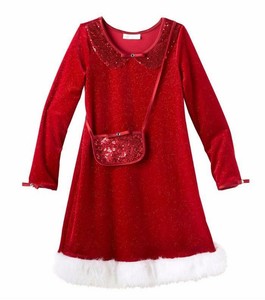 red velvet santa dress