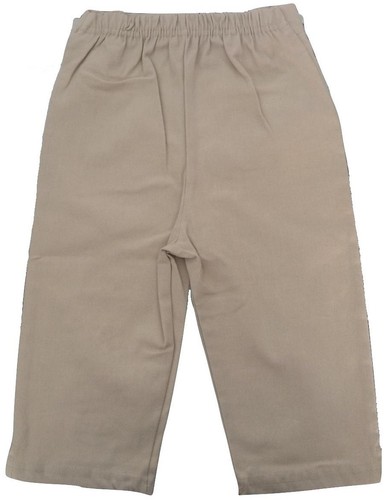 New Nordstrom Kids Girls Size 4 5/6 & 6X Embroidered Beige 100% Cotton Pants - Picture 7 of 7