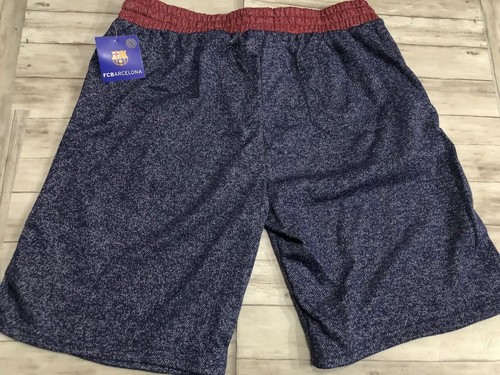 Barcelona Shorts Mens Extra Large XL Barca Soccer Football Blue Stretch N50 - Picture 7 of 9