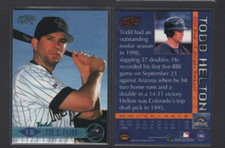 1999 PACIFIC PLATINUM BLUE PARALLEL PORTRAIT VARIATION #146 TODD HELTON SP 1/67