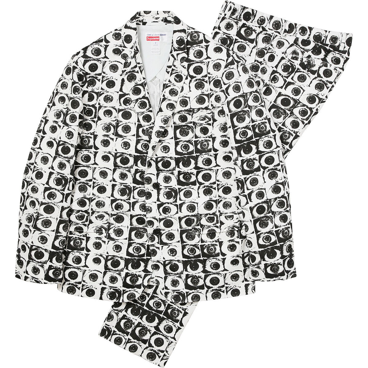 Supreme/Comme des Garçons SHIRT Suit CDG Bottoms Eyes✓New