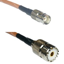 RG400 BNC FEMALE to SO239 UHF Female RF Cable FAST-SHIP LOT