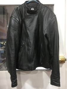 black biker jacket leather