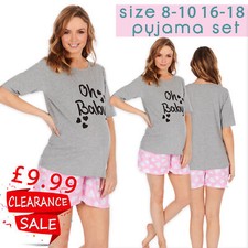 Ladies Maternity Mum To Be Pyjamas Pyjama Set Jersey Size 8 10 14 16 S L Sale UK