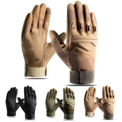 Tactical Gloves Men Men's Tactical Hard Knuckle Gloves - For Motorcycle, Cycling, Shooting, Airsoft, Hunting & Outdoor Activities Motorcycle Gloves