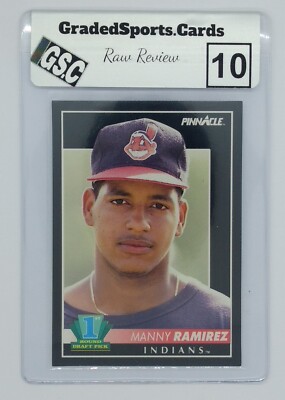 1992 Score Pinnacle Manny Ramirez Rookie RC #295, Gem Mint 10, Quick Grade