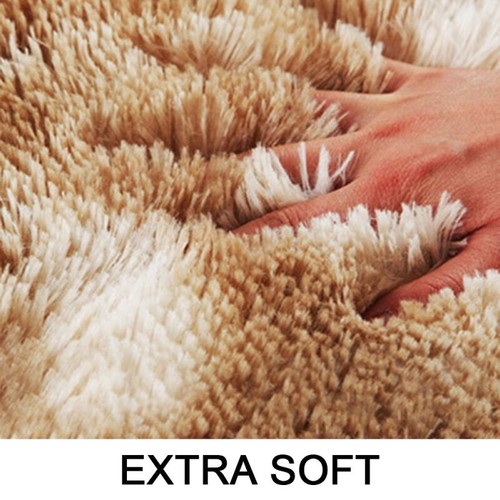 Floor Round Fluffy Rug Living Room Bedroom Extra Soft Shaggy Carpet Coffee Table - Picture 6 of 18