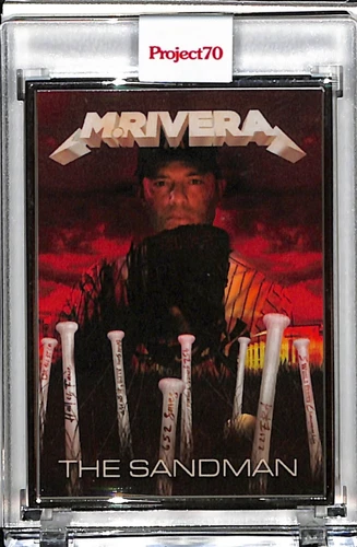 2021 TOPPS PROJECT 70 #851 MARIANO RIVERA BY DJ SKEE P70 AP SILVER FRAME 07/51