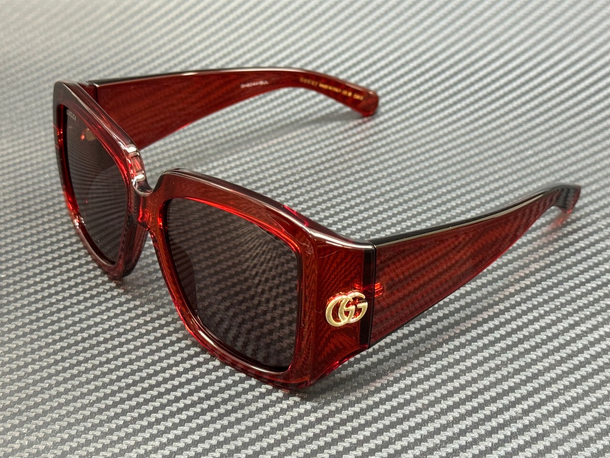 GUCCI GG1402S 003 Burgundy Brown Women display picture 3