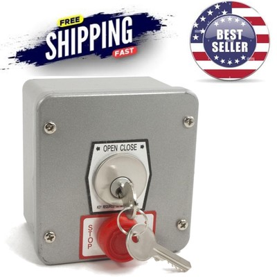 Manual Operation Garage Door Push Button Key Switch with X-10 Connectivity