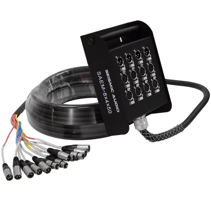 XLR Pro Audio Stage Box Snake Cable - 8, 12, 16, 24, 32 Channel - 25 to 200 Feet - Image 2 of 4